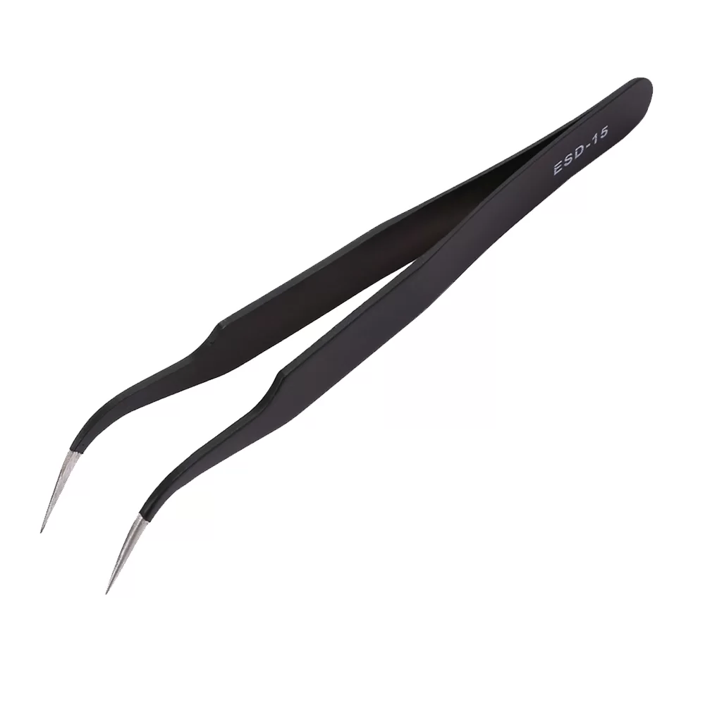 Picture of 6 in 1 Stainless Steel Anti Static Tweezers Set